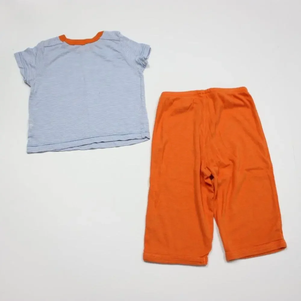 Splendid Outfit Baby Boys Size 6-12m Orange Blue Set